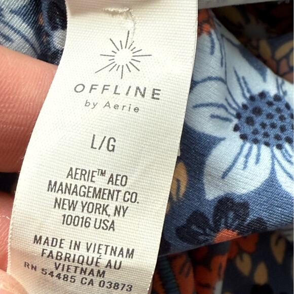 Offline by Aerie Women’s Large Floral One Piece Bodysuit Spandex Stretch - Picture 6 of 8